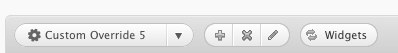 Widget Overrides Button